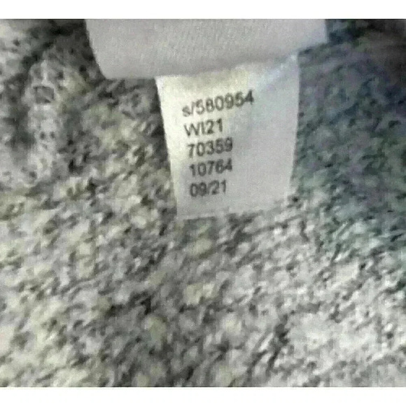 Loft Womens Med Gray Hooded Tunic Sweater Top Long Sleeve Acrylic Blend - Picture 7 of 10